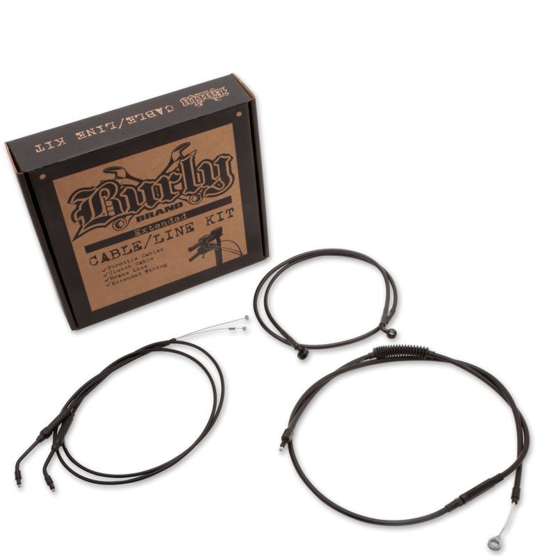 Burly Brand Control Kit 8in - Black-tuningsupply.com