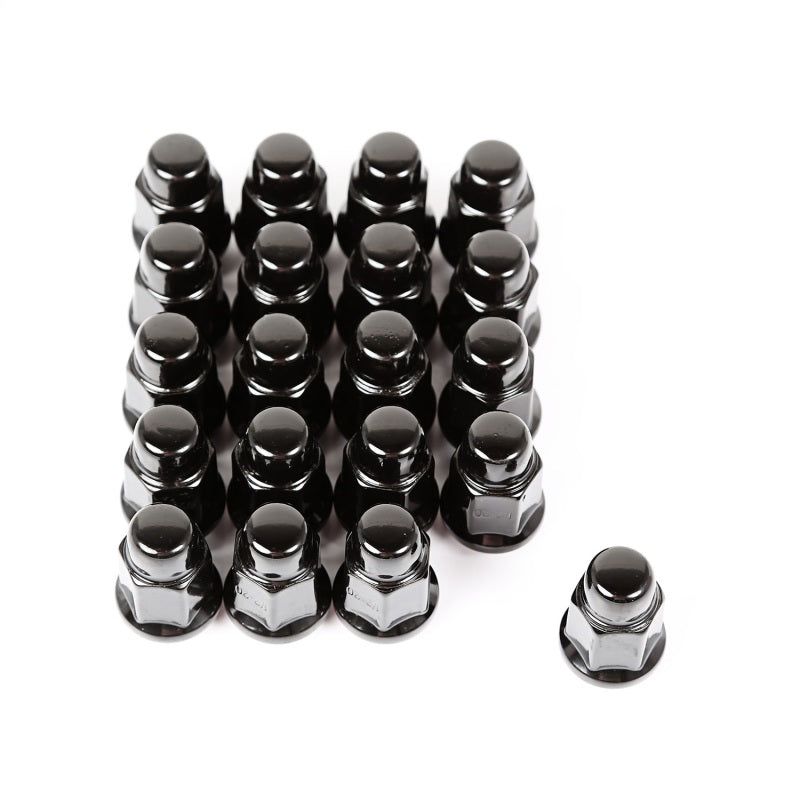 Rugged Ridge Wheel Lug Nut Set of 20 Black 1/2-20-Lug Nuts-Rugged Ridge-RUG16715.23-SMINKpower Performance Parts