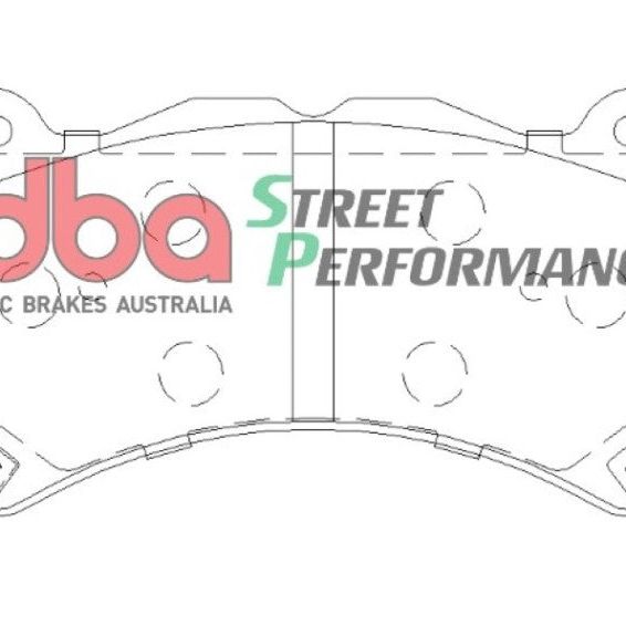 DBA 07-22 Nissan GT-R R35 Front Street Performance Brake Pad Kit-tuningsupply.com