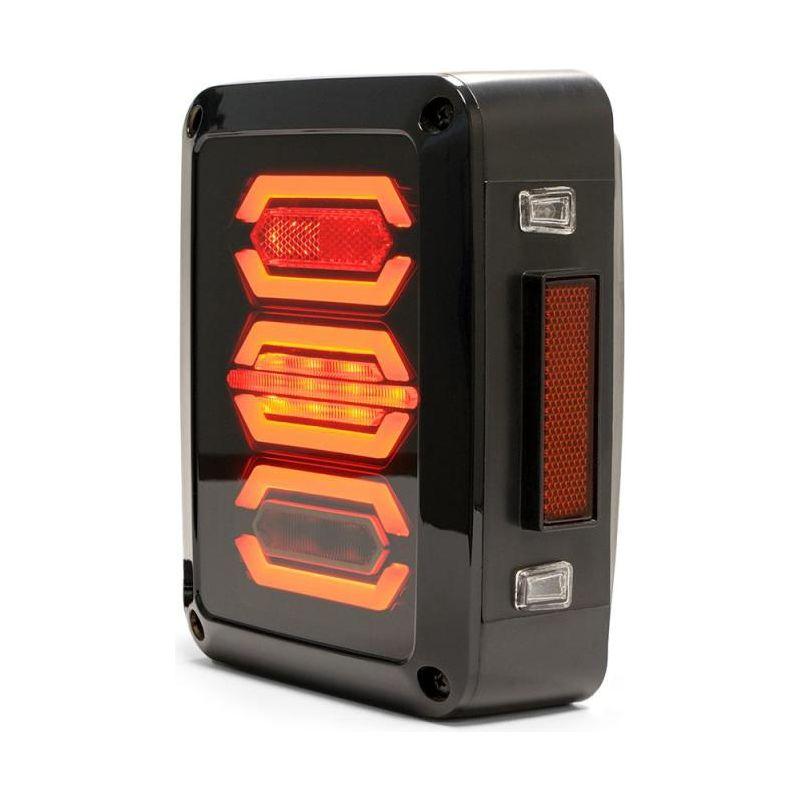 DV8 Offroad 07-18 Jeep Wrangler JK Octagon LED Tail Light-tuningsupply.com