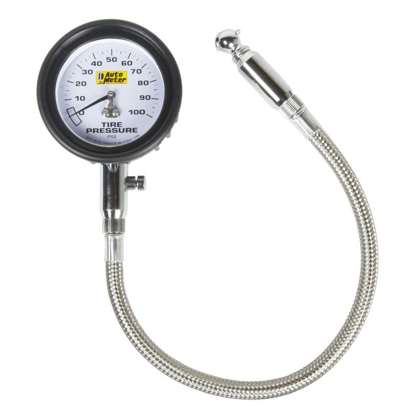 Autometer 100 PSI Tire Pressure Gauge-tuningsupply.com