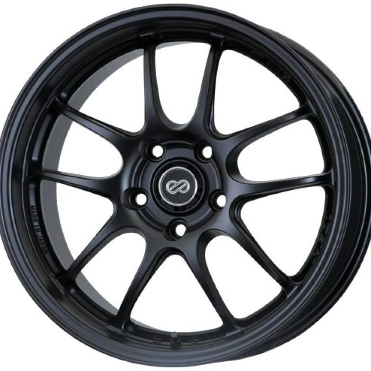 Enkei PF01 17x9 5x114.3 48mm Offset 75mm Bore Diameter Matte Black Wheel-tuningsupply.com