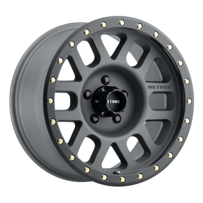 Method MR309 Grid 17x8.5 0mm Offset 5x5 94mm CB Titanium/Black Street Loc Wheel-tuningsupply.com