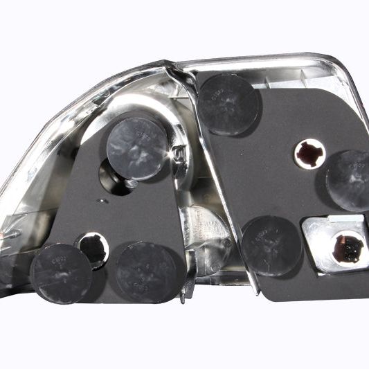 ANZO 2001-2004 Honda Civic Taillights Black-tuningsupply.com