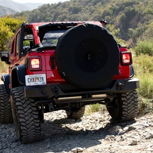 Rampage 2018-2019 Jeep Wrangler(JL) Sport 2-Door Tire Cover w/Camera Slot 37in - Black - SMINKpower Performance Parts RAM773575 Rampage