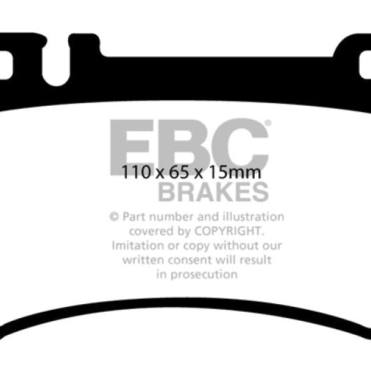 EBC 03-06 Mercedes-Benz CL55 AMG 5.4 Supercharged Redstuff Rear Brake Pads-tuningsupply.com