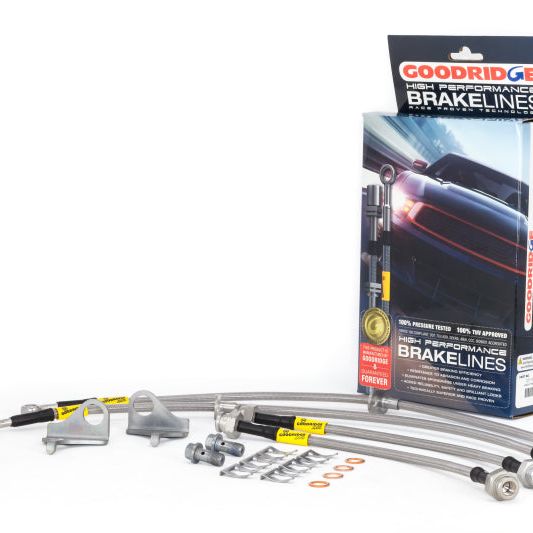 Goodridge 09-14 Honda Fit (Non-EV Models) Stainless Steel Brake Line Kit-tuningsupply.com