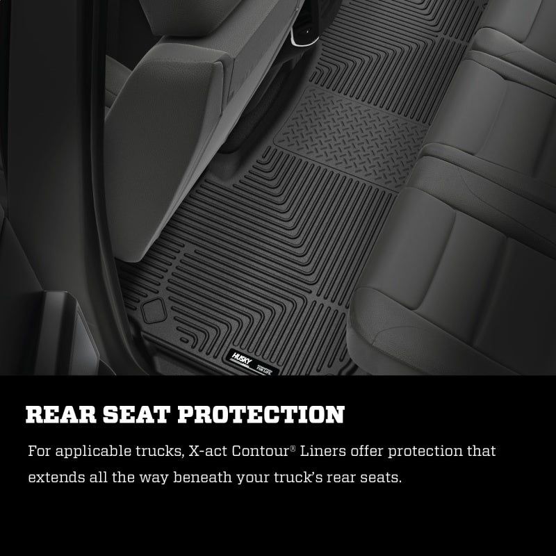 Husky Liners 2019+ Dodge Ram 1500 Crew Cab X-Act Contour Black 2nd Seat Floor Liners-tuningsupply.com