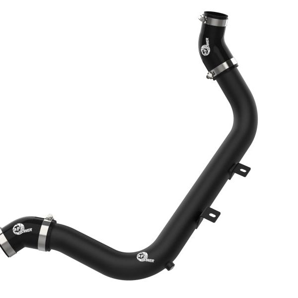 aFe BladeRunner 2-1/4 IN Aluminum Hot Charge Pipe Black 17-20 Hyundai Elantra GT L4-1.6L (t)-tuningsupply.com