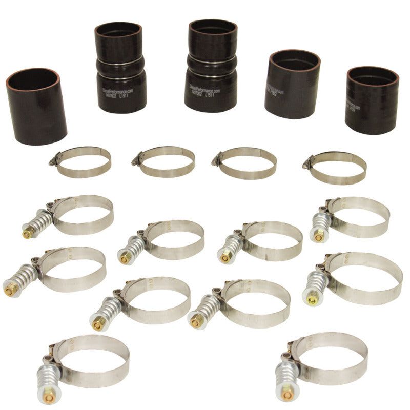 BD Diesel Intercooler Hose & Clamp Kit - 1999-2003 Ford 7.3L PowerStroke-tuningsupply.com