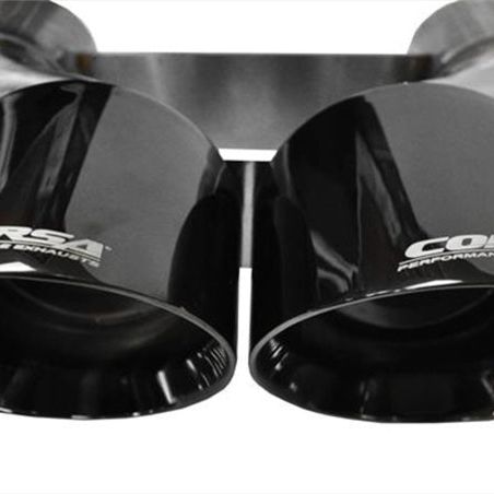 Corsa 2014-2020 Chevrolet Corvette 6.2L V8 Quad 45in Polished Black Pro-Series Tip Kit-tuningsupply.com