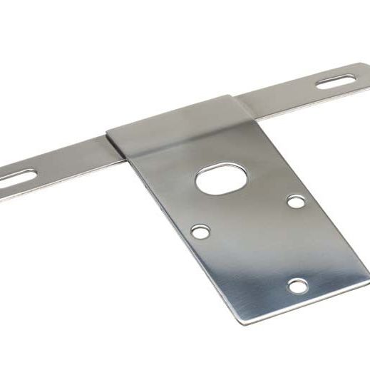 Kentrol 76-86 Jeep CJ License Plate Bracket - Polished Silver - SMINKpower Performance Parts KEN30472 Kentrol