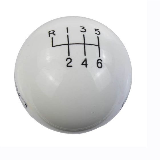 Ford Racing 15-19 Mustang GT350 White 6-Speed Shift Knob-tuningsupply.com