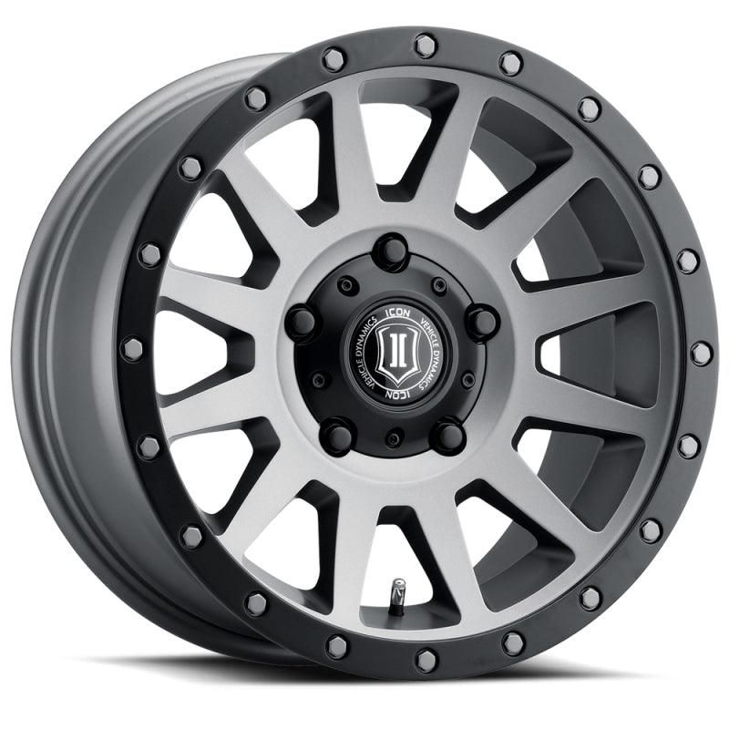 ICON Compression 17x8.5 5x150 25mm Offset 5.75in BS 110.1mm Bore Titanium Wheel-tuningsupply.com