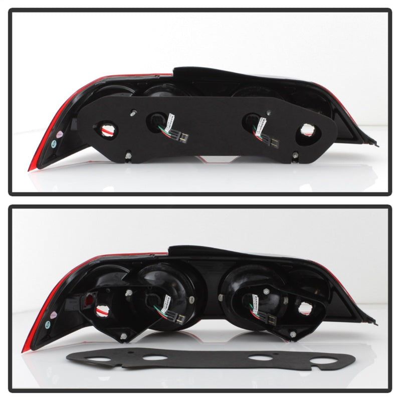 Spyder Acura RSX 02-04 LED Tail Lights Red Clear ALT-YD-ARSX02-LED-RC - SMINKpower Performance Parts SPY5000385 SPYDER