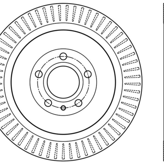 StopTech Premium High Carbon 13-14 Ford Mustang/Shelby GT500 Right Rear Disc Slotted Brake Rotor-Brake Rotors - Slotted-Stoptech-STO126.61105SR-SMINKpower Performance Parts