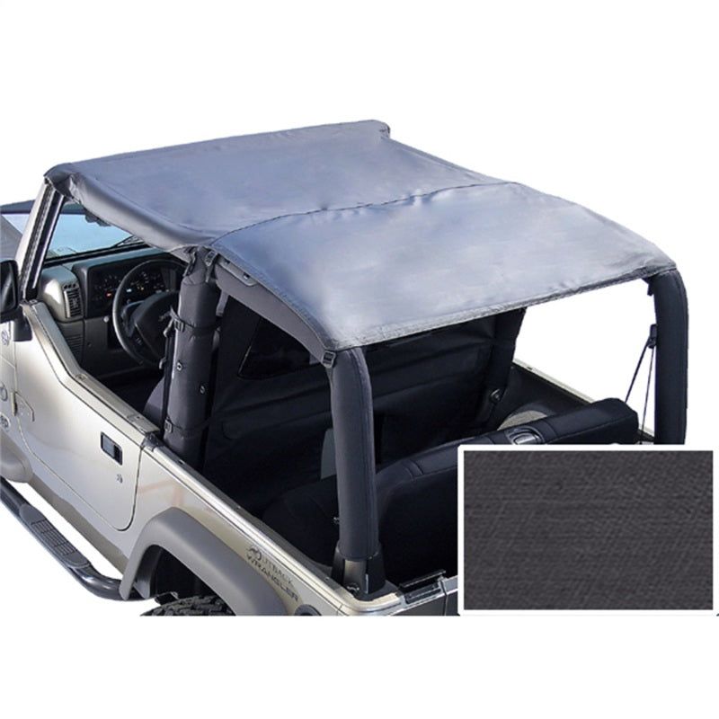 Rugged Ridge Roll Bar Top Black Denim 76-86 Jeep CJ7&87-91Jeep Wrangler YJ - SMINKpower Performance Parts RUG13554.15 Rugged Ridge