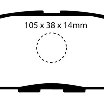 EBC 08-13 Infiniti EX35 3.5 Ultimax2 Rear Brake Pads-tuningsupply.com