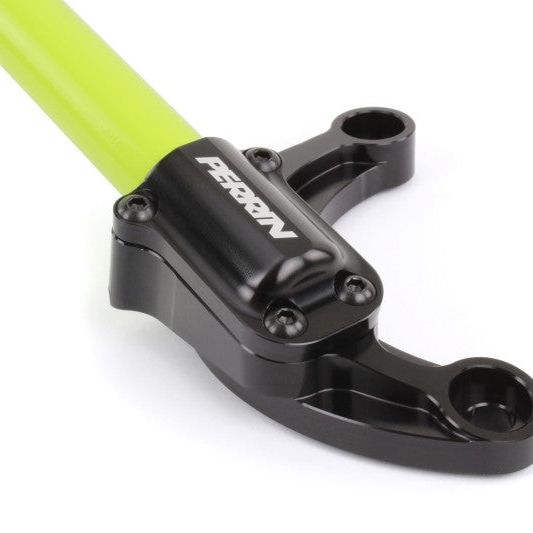 Perrin 02-07 Subaru Impreza (WRX/STi/RS/2.5i) / 04-08 Forester Front Strut Brace - Neon Yellow-tuningsupply.com