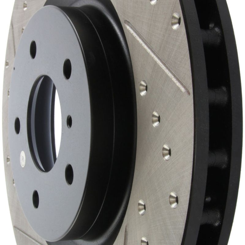 StopTech Slotted & Drilled Sport Brake Rotor-Brake Rotors - Slot & Drilled-Stoptech-STO127.42076R-SMINKpower Performance Parts