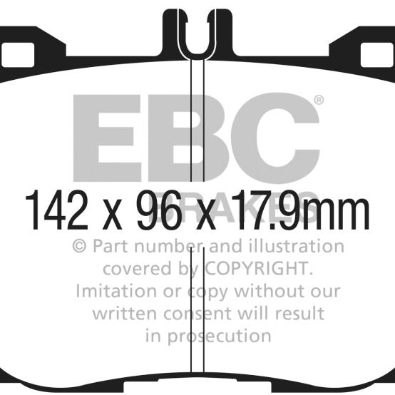 

EBC DP43070R - EBCDP43070R - EBC 2017+ Mercedes-Benz E300 (W213) 2.0L Turbo Yellowstuff Front Brake Pads - Shipped in Europe - Tuningsupply.com

