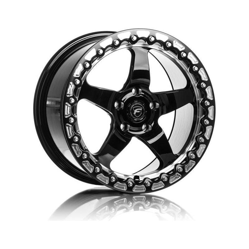 Forgestar D5 Beadlock 17x10 / 5x120 BP / ET45 / 7.3in BS Gloss Black Wheel-tuningsupply.com