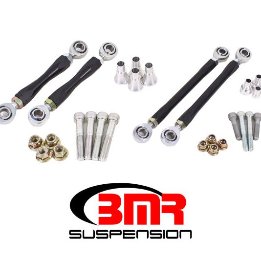 BMR 08-17 Challenger Front and Rear Sway Bar End Link Kit - Black-tuningsupply.com