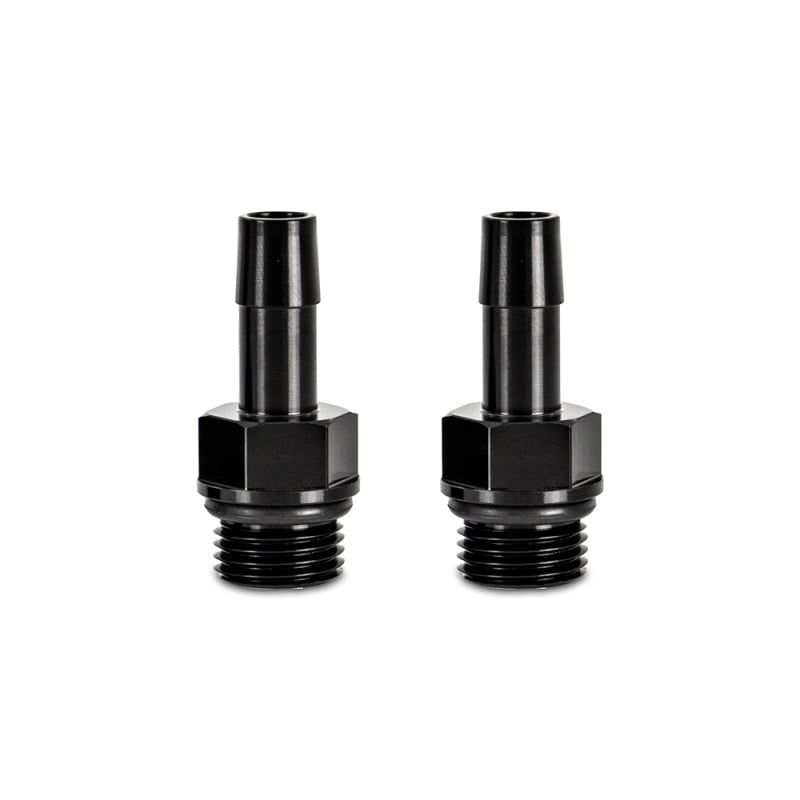 Mishimoto 2pcs M16x1.5 3/8in Aluminum Catch Can Fitting Black-tuningsupply.com