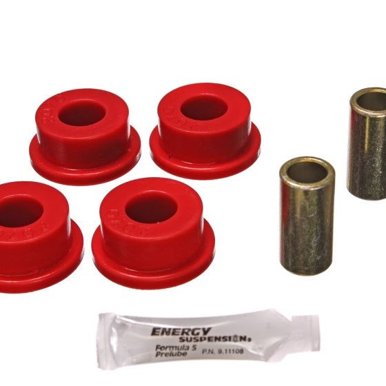 Energy Suspension 80-98 Ford F-250 4WD/F350 4WD Red Front Frame Shackle Bushing Set-tuningsupply.com