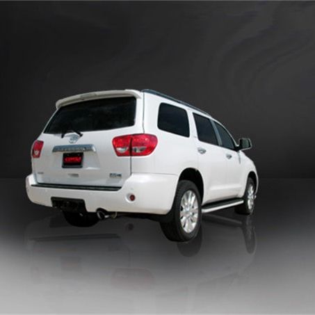 Corsa 2008-2017 Toyota Sequoia 5.7L V8 Touring Cat-Back Exhaust w/Black 4in Tip-tuningsupply.com