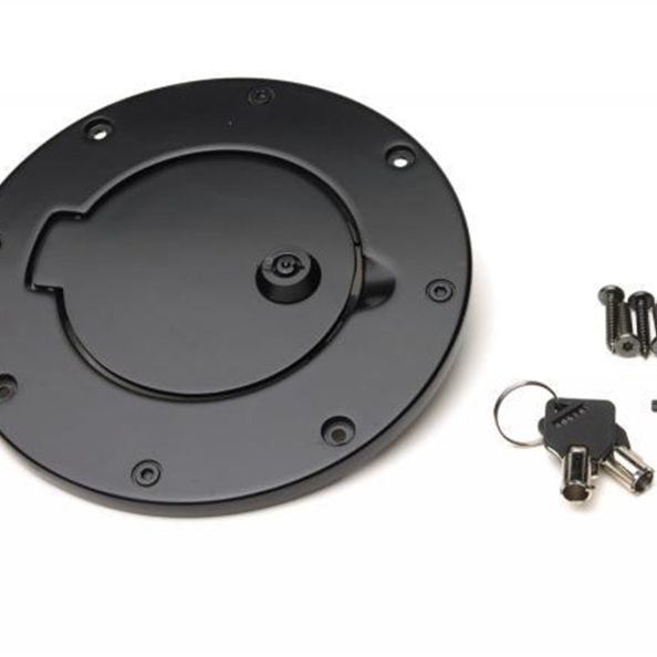 Rampage 1997-2006 Jeep Wrangler(TJ) Billet Style Gas Cover - Black-Fuel Caps-Rampage-RAM85006-SMINKpower Performance Parts