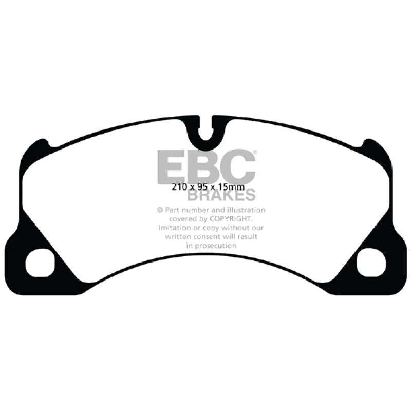 EBC 10+ Porsche Cayenne 3.0 Supercharged Hybrid Bluestuff Front Brake Pads-tuningsupply.com