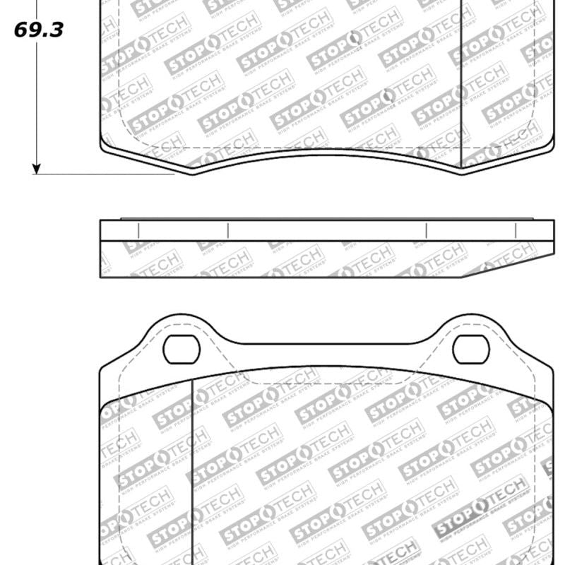 StopTech Performance 00-06 Jaguar S Typre R / XJ R / XJR-S / XJ Sport Rear Brake Pads-Brake Pads - Performance-Stoptech-STO309.05921-SMINKpower Performance Parts