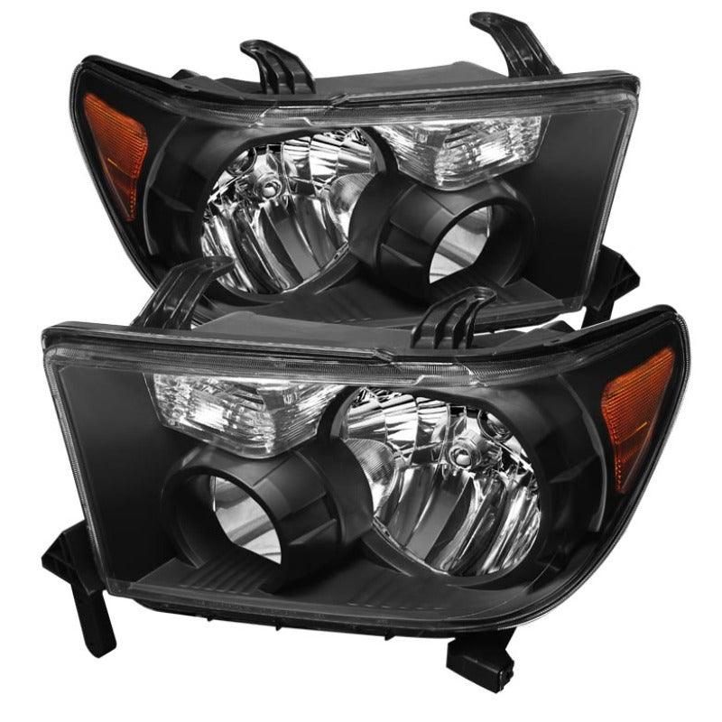 Xtune Toyota Tundra 07-13 / Toyota Sequoia 08-13 OEM Style Headlights Black HD-JH-TTU07-AM-BK - SMINKpower Performance Parts SPY5077127 SPYDER