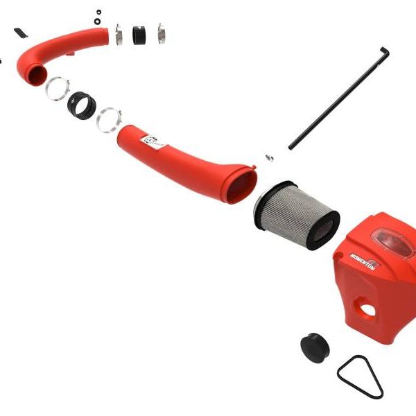 aFe Momentum GT Dry S Stage-2 Intake System 11-15 Dodge Challenger/Charger V6-3.6L (Red)-tuningsupply.com