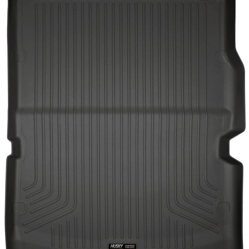 Husky Liners 11-22 Dodge Durango WeatherBeater (Over Folded 3rd Row) Black Rear Cargo Liner-tuningsupply.com