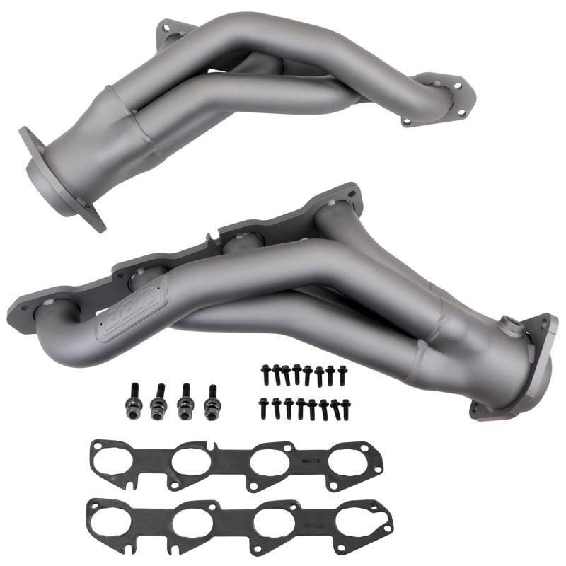 BBK 11-20 Dodge Challenger Hemi 6.4L Shorty Tuned Length Exhaust Headers - 1-7/8in Titanium Ceramic-tuningsupply.com