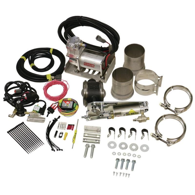 BD Diesel Exhaust Brake - Universal 4.0in c/w Air Compressor-tuningsupply.com