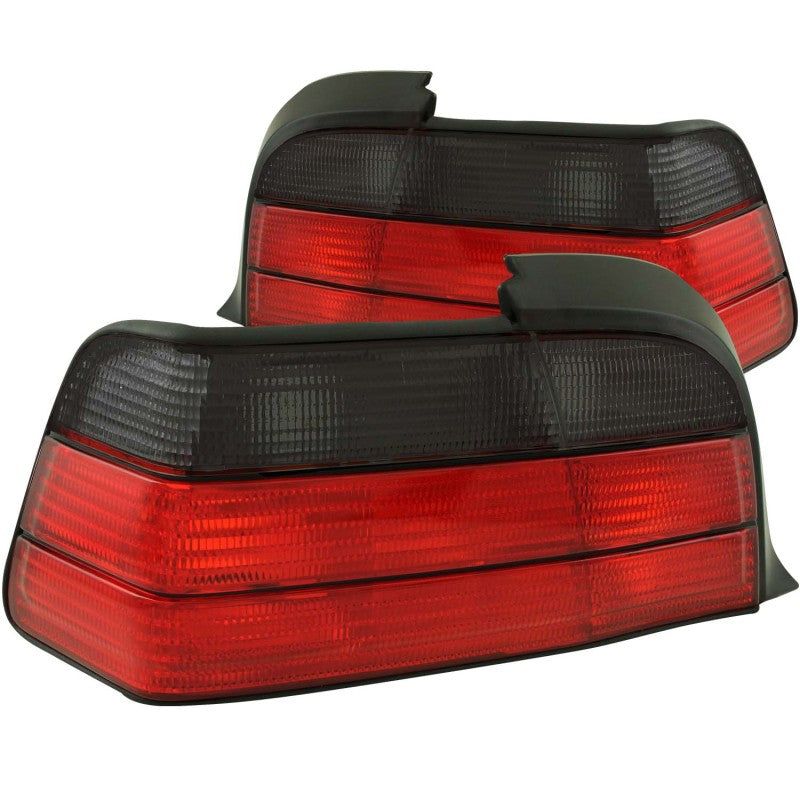 ANZO 1992-1998 BMW 3 Series E36 Coupe/Convertable Taillights Red/Smoke-tuningsupply.com