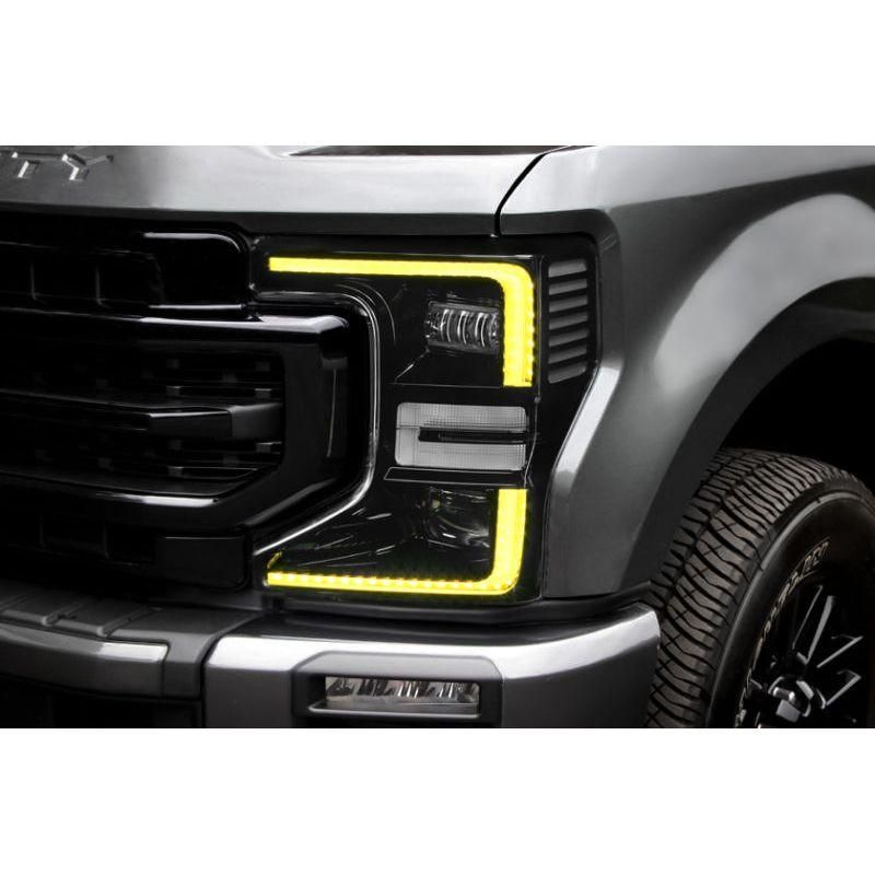 Oracle 2022 Ford F250/350 Super Duty Dynamic ColorSHIFT Headlight DRL Kit w/Switchback SEE WARRANTY-tuningsupply.com