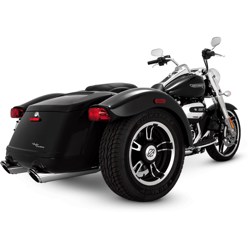 Vance & Hines Harley Davidson 17-22 Trike / Freewheeler Twin Slash Slip-On Exhaust - SMINKpower Performance Parts VAH16796 Vance and Hines