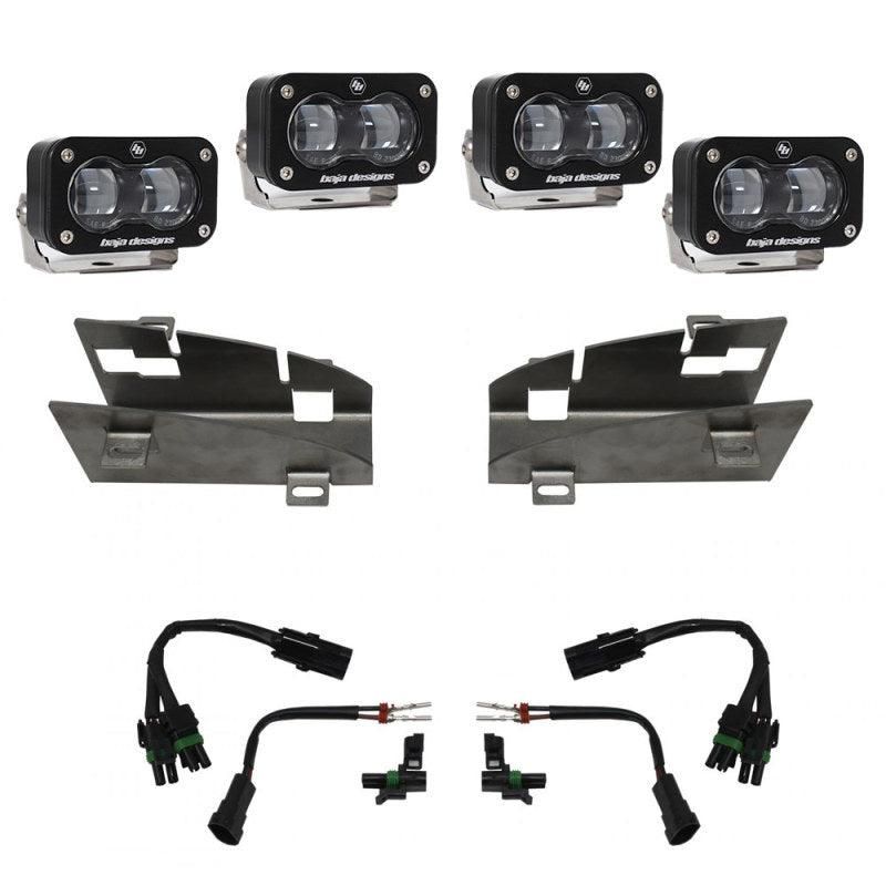 Baja Designs 19-22 Dodge RAM 1500 Rebel / 21-22 1500 TRX S2 SAE Dual Fog Pocket Light Kit - Clear-tuningsupply.com