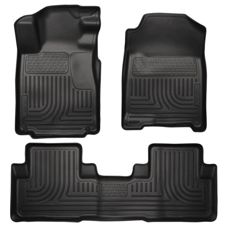 Husky Liners 11-12 Dodge Charger/Chrysler 300 WeatherBeater Combo Black Floor Liners-tuningsupply.com