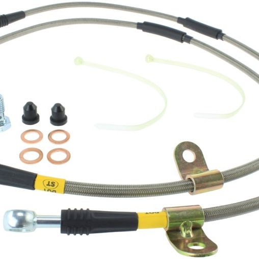 StopTech 07-13 Chevy/GMC Surburban/Sierra/Yukon Denali XL Stainless Steel Front Brake Line Kit-Brake Line Kits-Stoptech-STO950.66005-SMINKpower Performance Parts