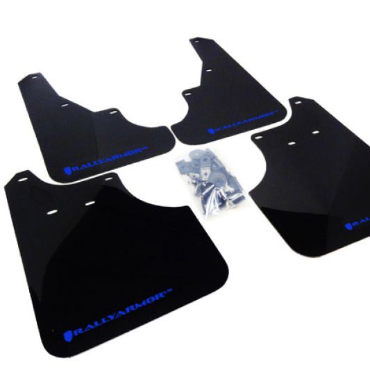 Rally Armor 09-13 Subaru Forester Black UR Mud Flap w/ Blue Logo-tuningsupply.com