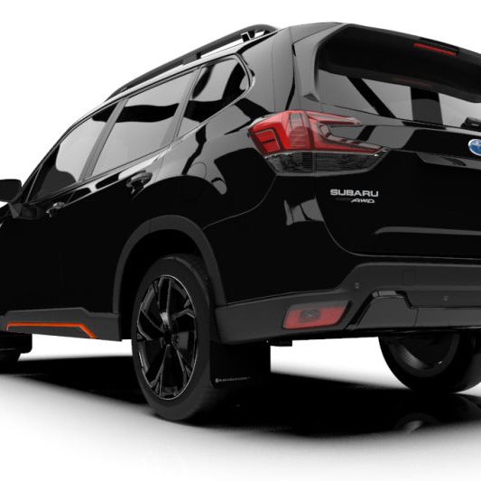 Rally Armor 19-21 Subaru Forester Black UR Mud Flap w/ Grey Logo-Mud Flaps-Rally Armor-RALMF52-UR-BLK/GRY-SMINKpower Performance Parts