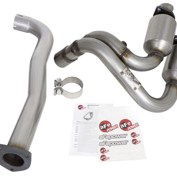 aFe Power Direct Fit Catalytic Converter Replacements Front 00-03 Jeep Wrangler (TJ) I6-4.0L-tuningsupply.com