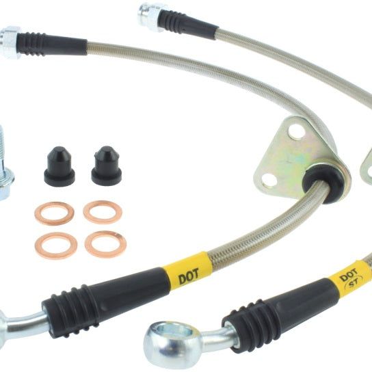 StopTech 00-05 Honda S2000 Rear SS Brake Lines-Brake Line Kits-Stoptech-STO950.40506-SMINKpower Performance Parts