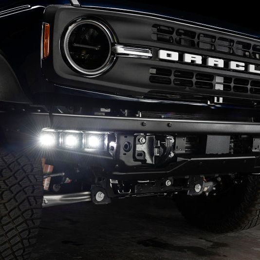 ORACLE Lighting 21-22 Ford Bronco Triple LED Fog Light Kit for Steel Bumper - White SEE WARRANTY-tuningsupply.com