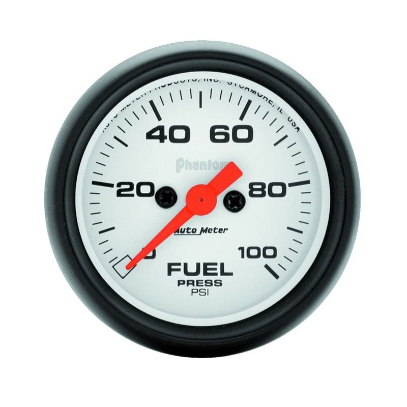 Autometer Phantom 52mm 0-100 PSI Fuel Pressure Gauge-tuningsupply.com